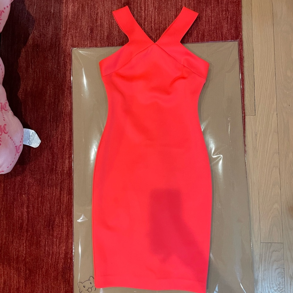 Ted Baker One-Shoulder Red Bodycon Dress